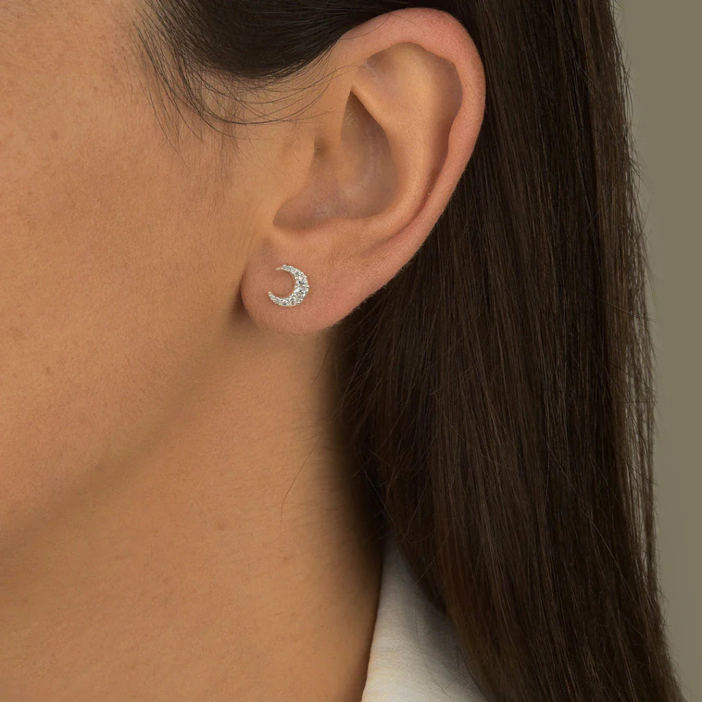 Brinco Lua Cravejada