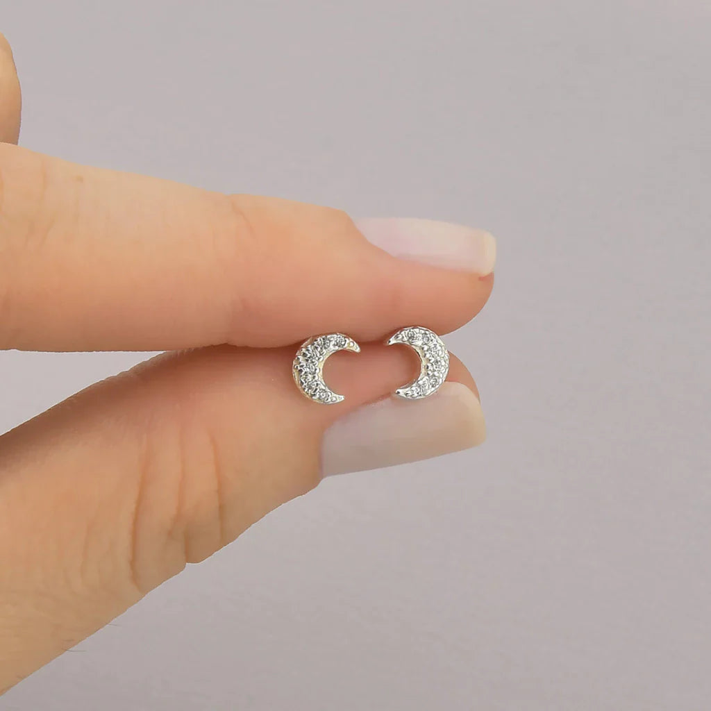 Brinco Lua Cravejada