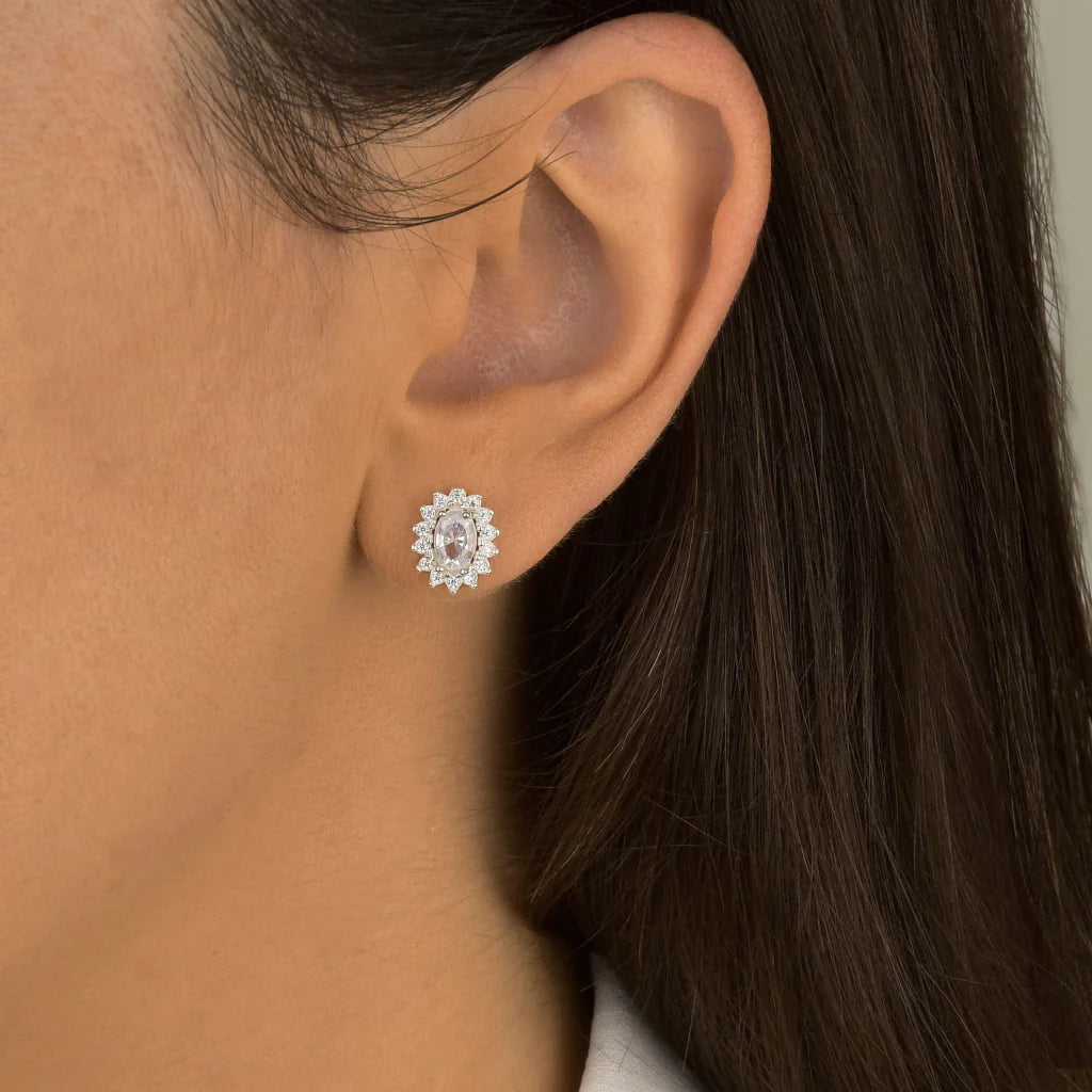 Brinco Ponto de Luz Cravejado