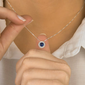 Conjunto Circulo Cravejado de Prata