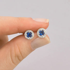 Conjunto Circulo Cravejado de Prata