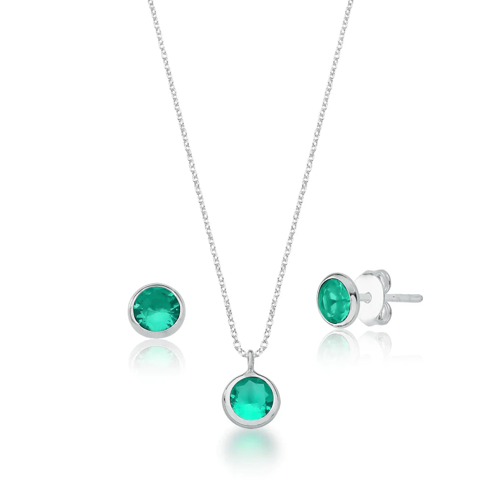 Conjunto Ponto de Luz Cristal de Prata