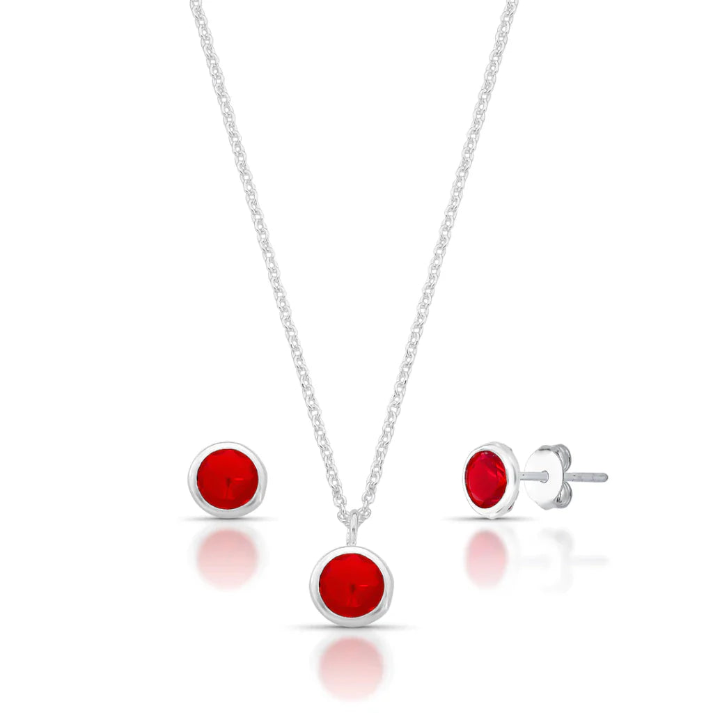 Conjunto Ponto de Luz Cristal de Prata