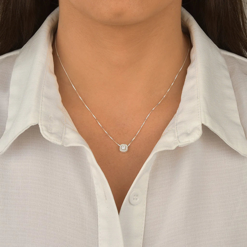 Gargantilha Quadrado Cravejado