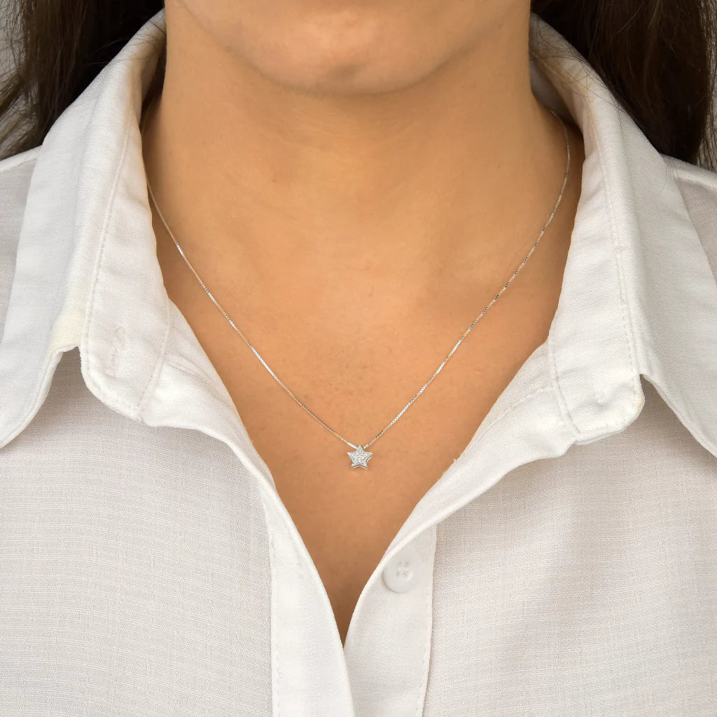 Gargantilha Estrela Cravejado