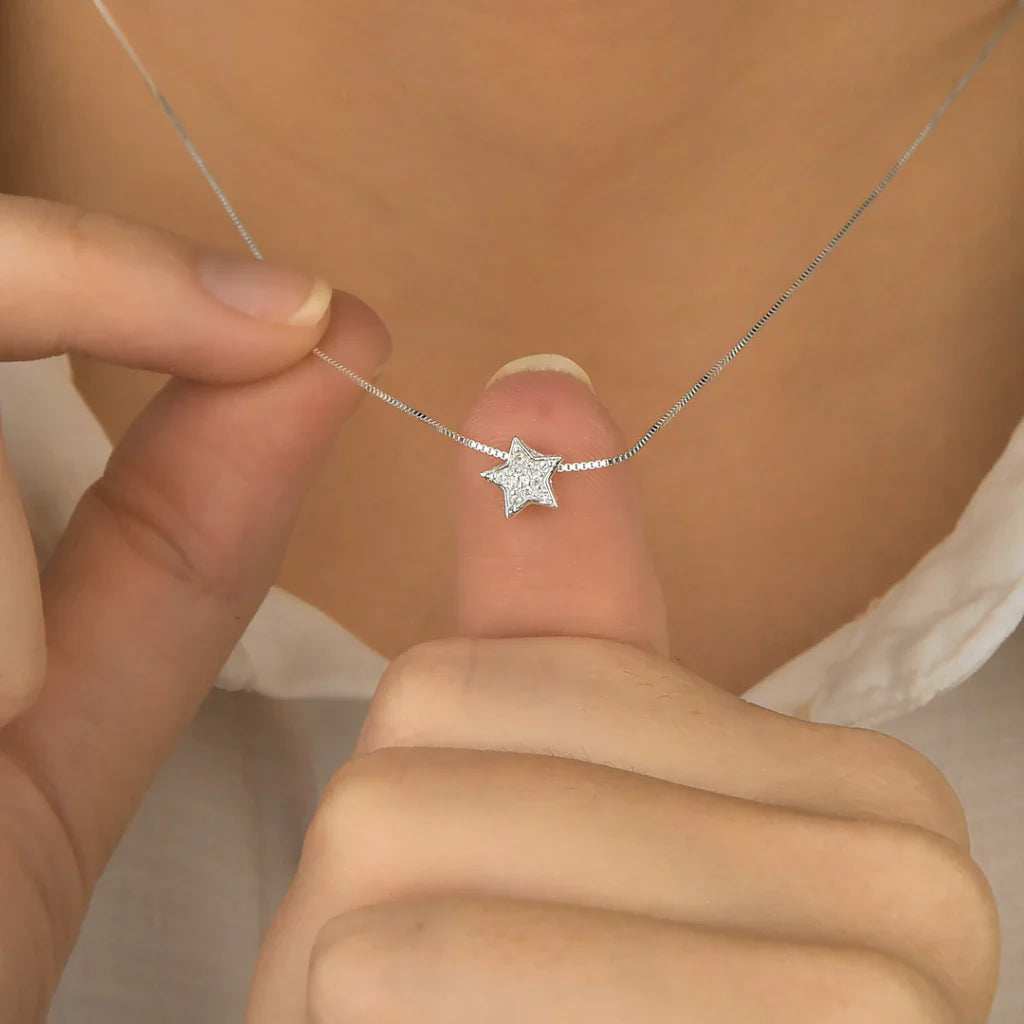 Gargantilha Estrela Cravejado