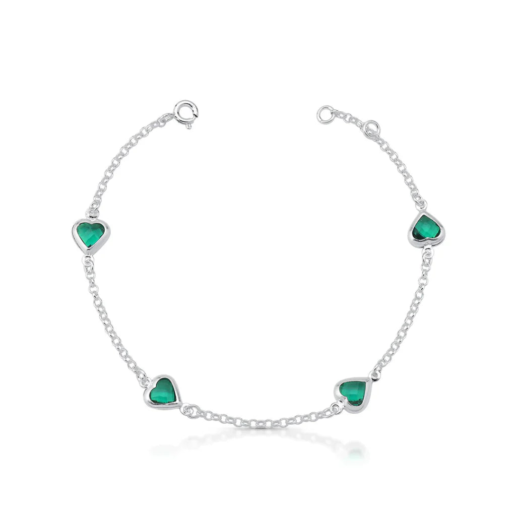 Pulseira 4 Coração Misto