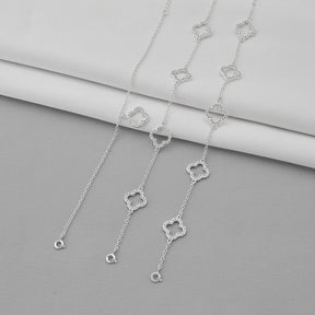 Pulseira Trevo Cravejado Vazado
