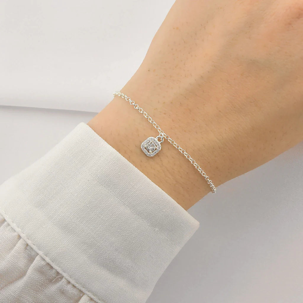 Pulseira Cravejado Ponto de Luz