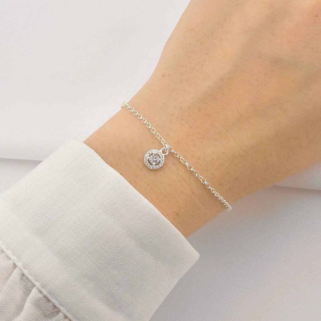 Pulseira Cravejado Ponto de Luz