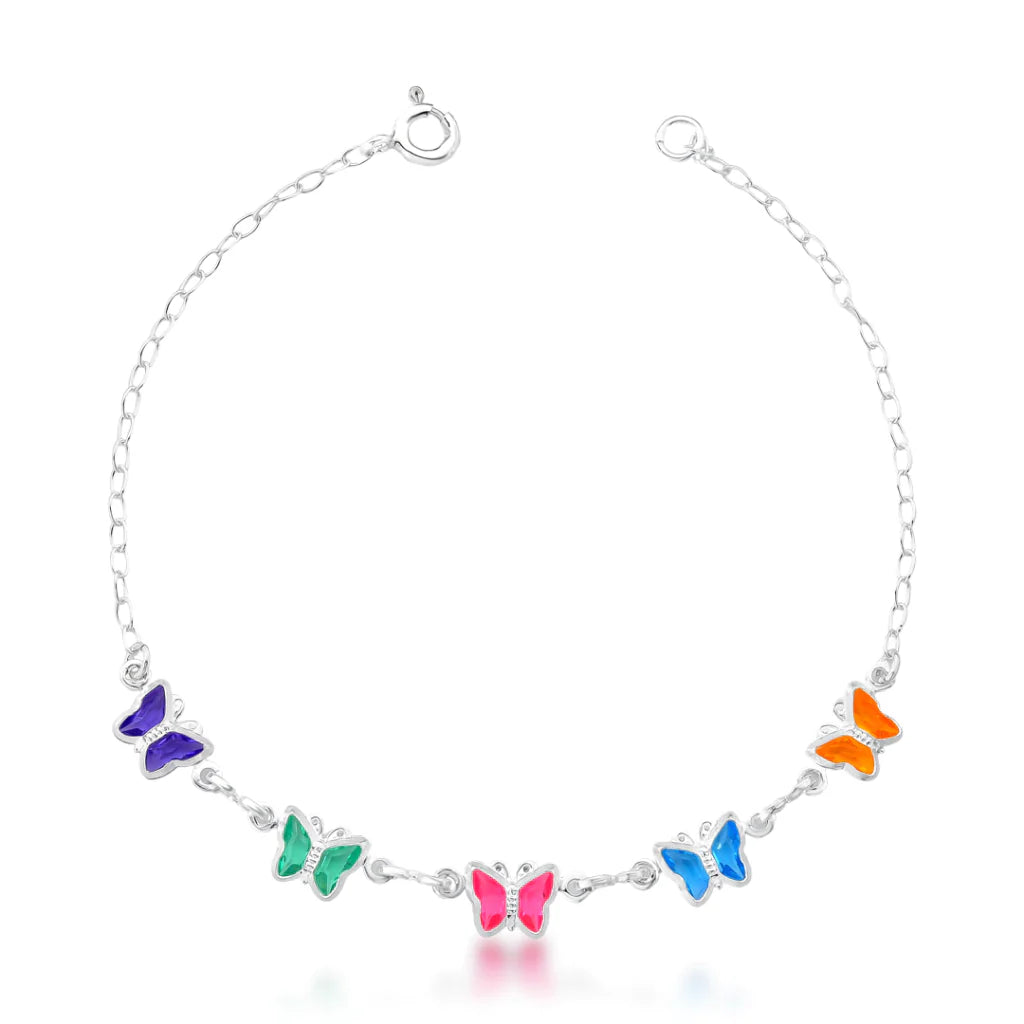 Pulseira Borboleta Multicolorido