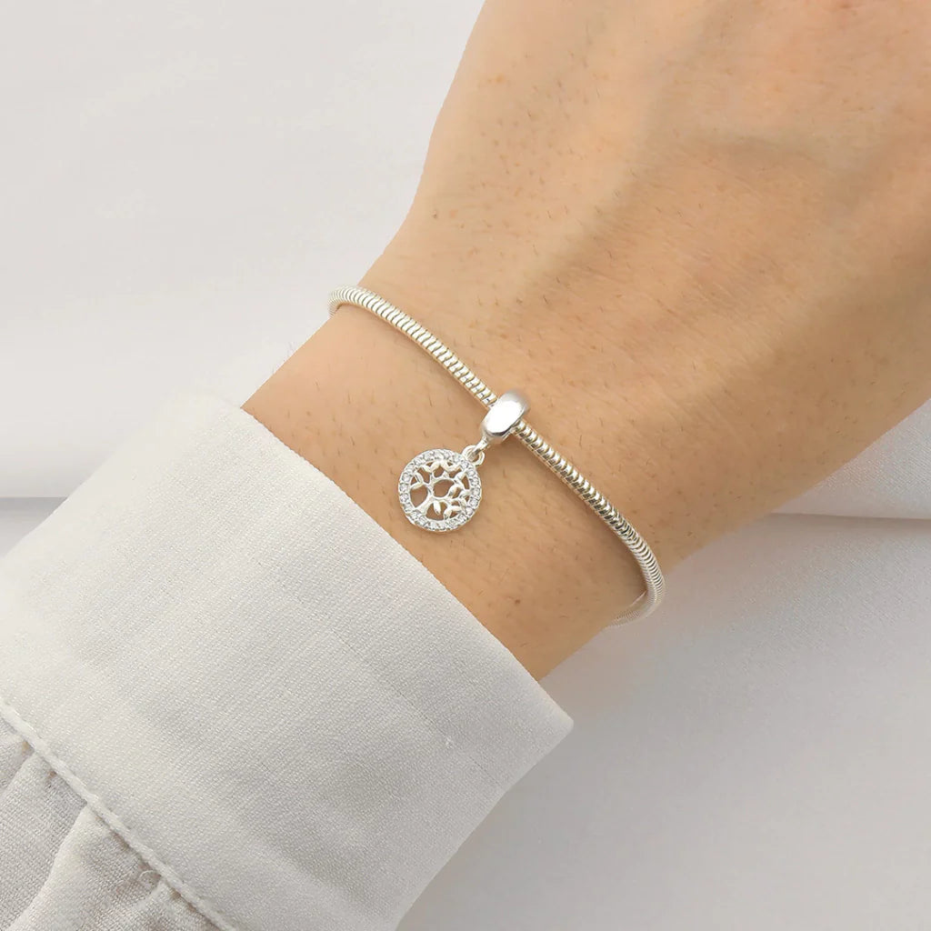 Berloque Círculo Cravejado Arvore da Vida