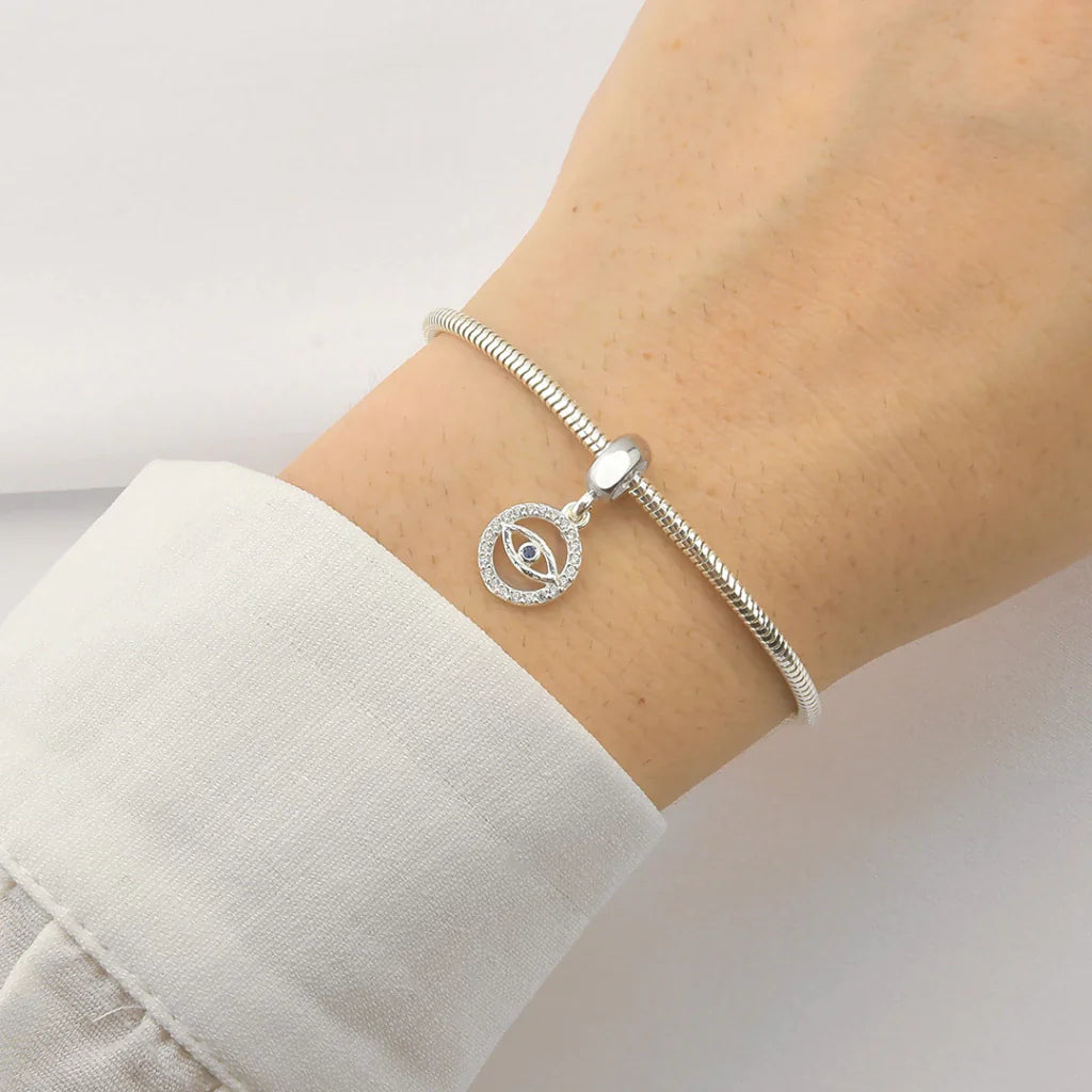 Berloque Cravejado Olho Grego