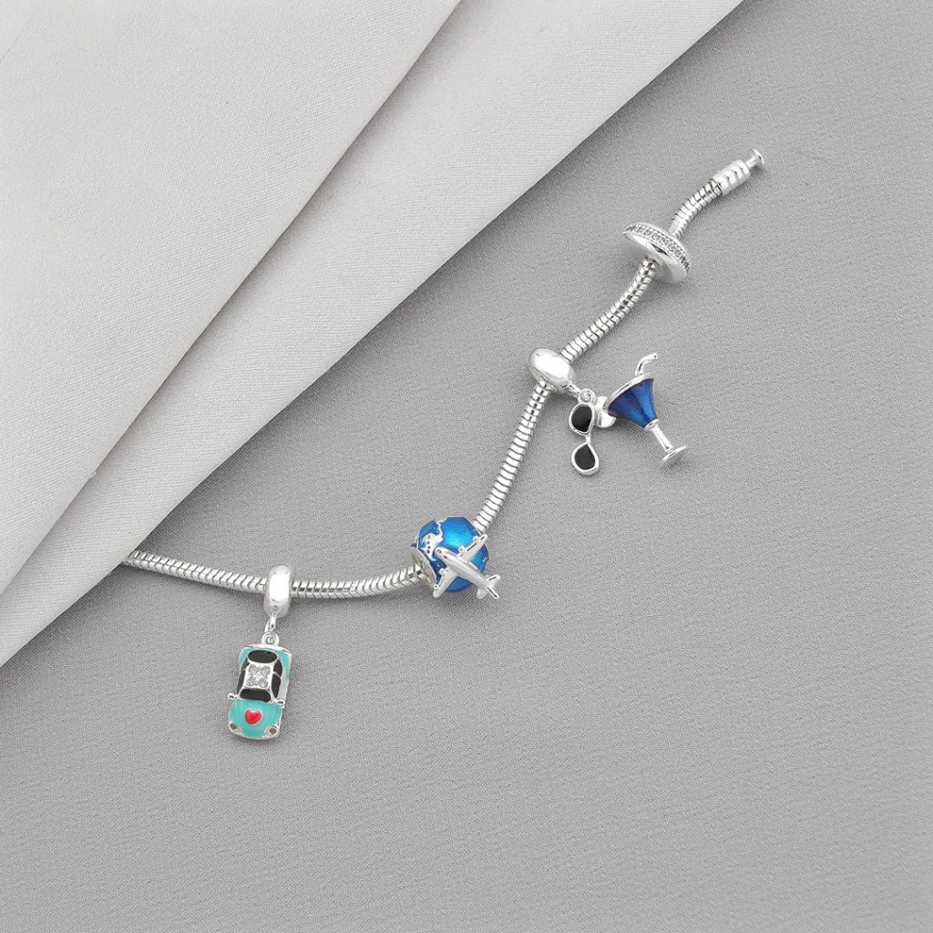 Berloque Cravejado Azul