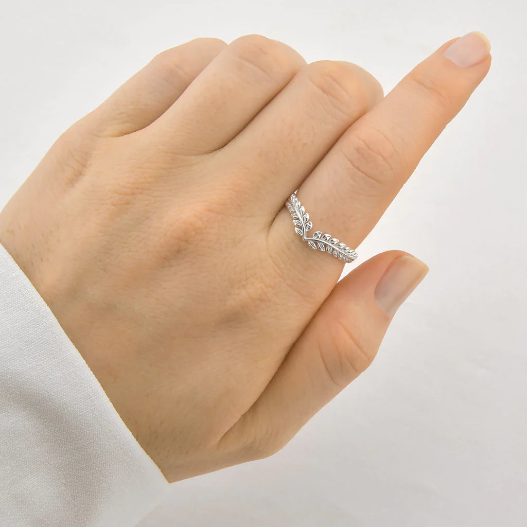 Anel Chevron Raminho