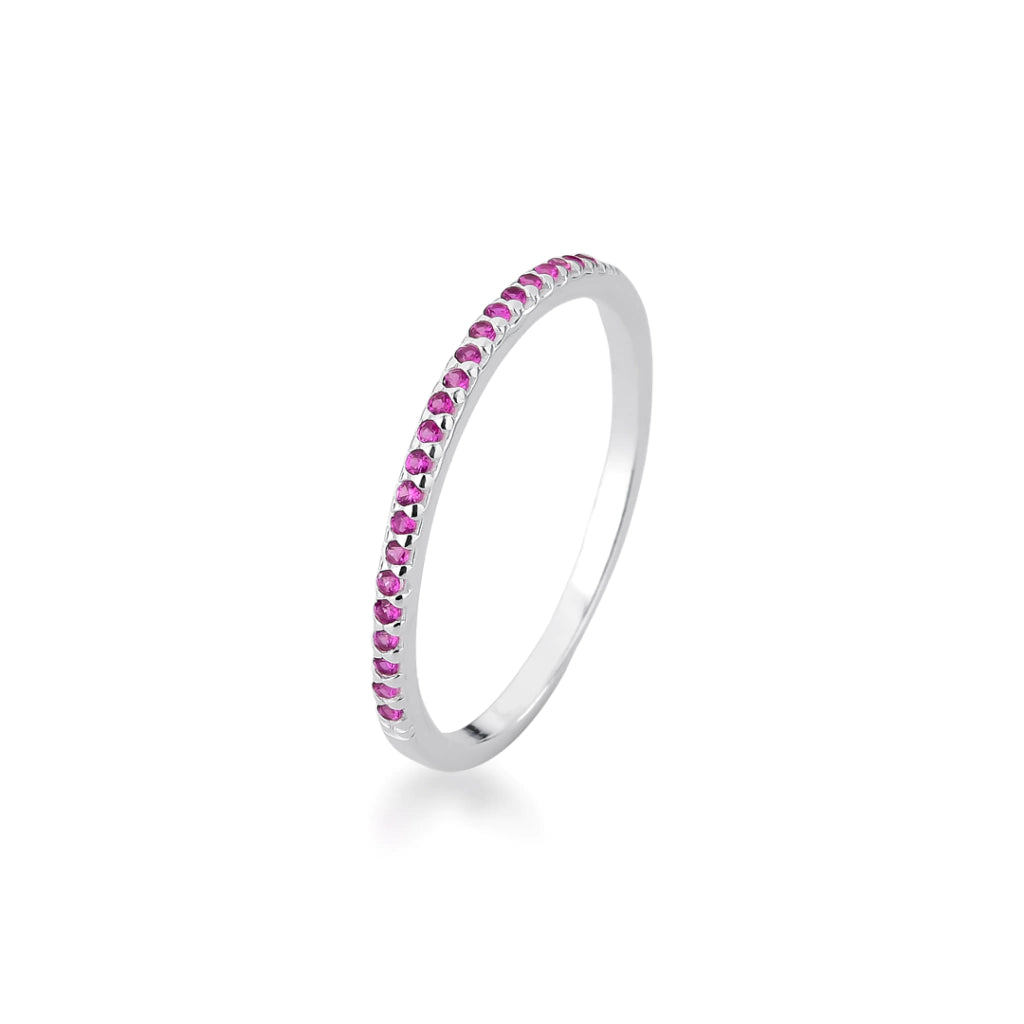 Anel Aparador Cravejada Pink