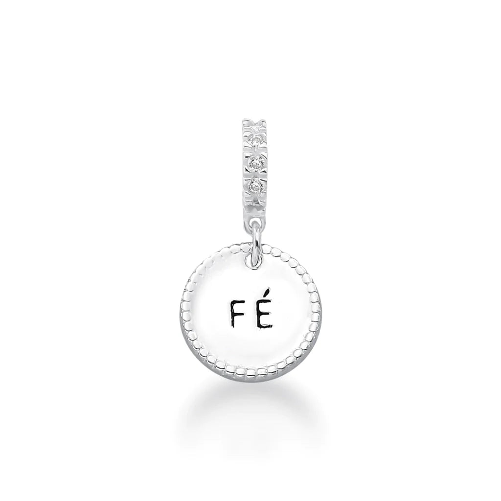 Berloque Medalha Fé