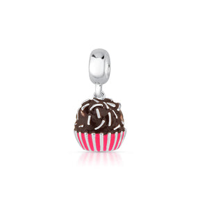 Berloque Brigadeiro Resinado de Prata