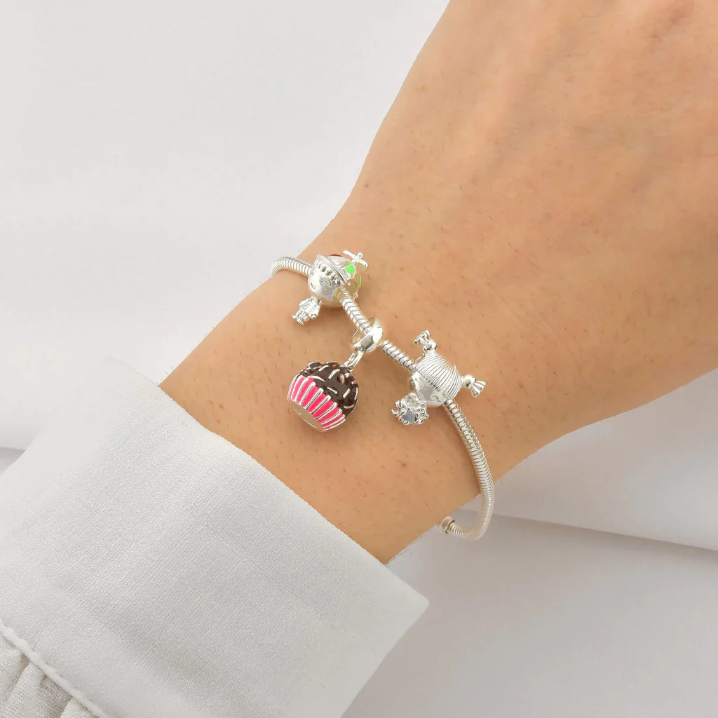 Berloque Brigadeiro Resinado de Prata