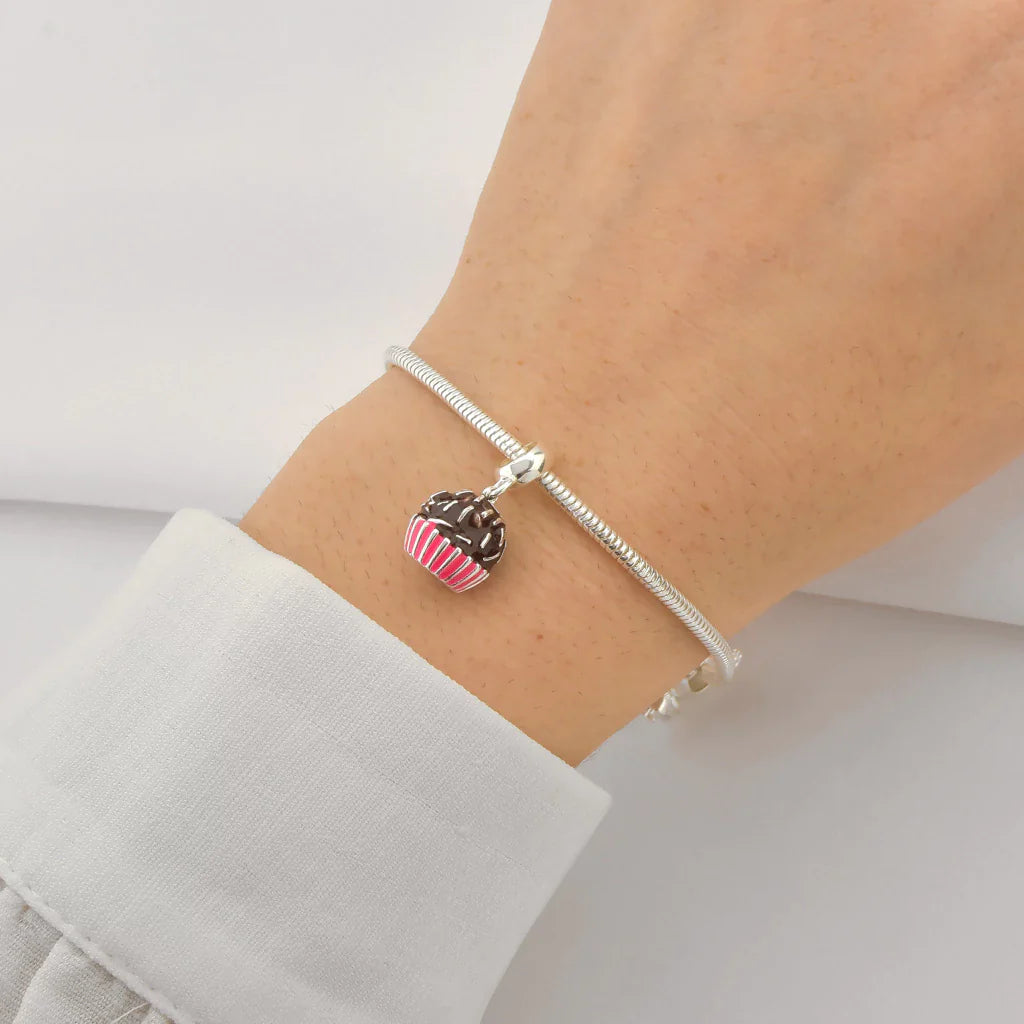 Berloque Brigadeiro Resinado de Prata