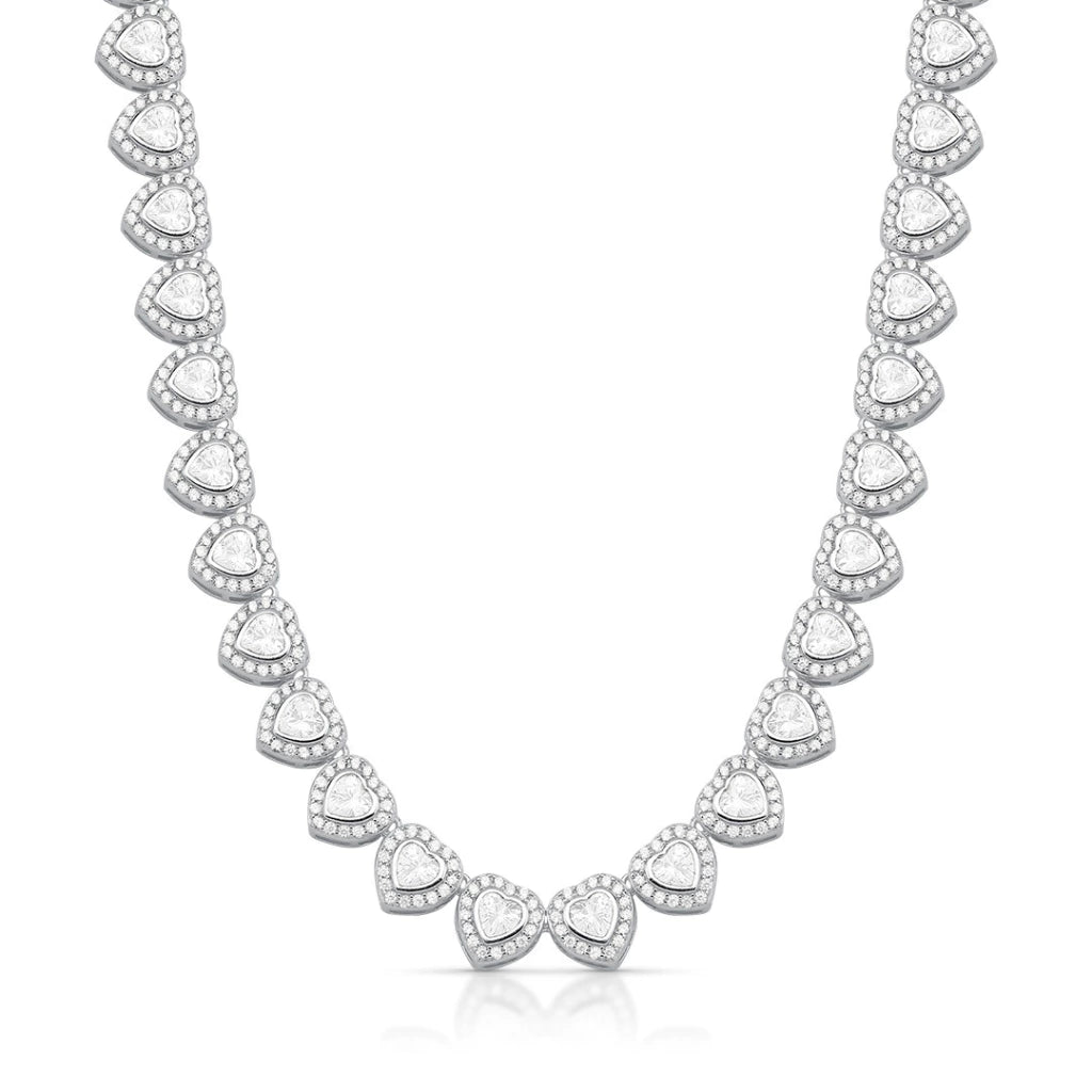 Choker Riviera Corações Cristal
