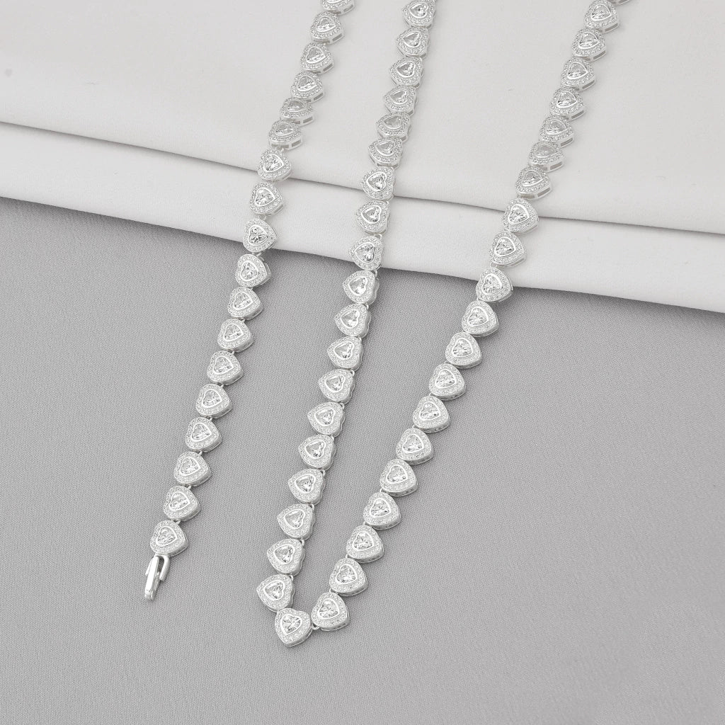 Choker Riviera Corações Cristal