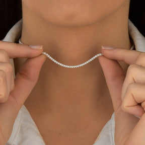 Choker Riviera Pedra Cristal
